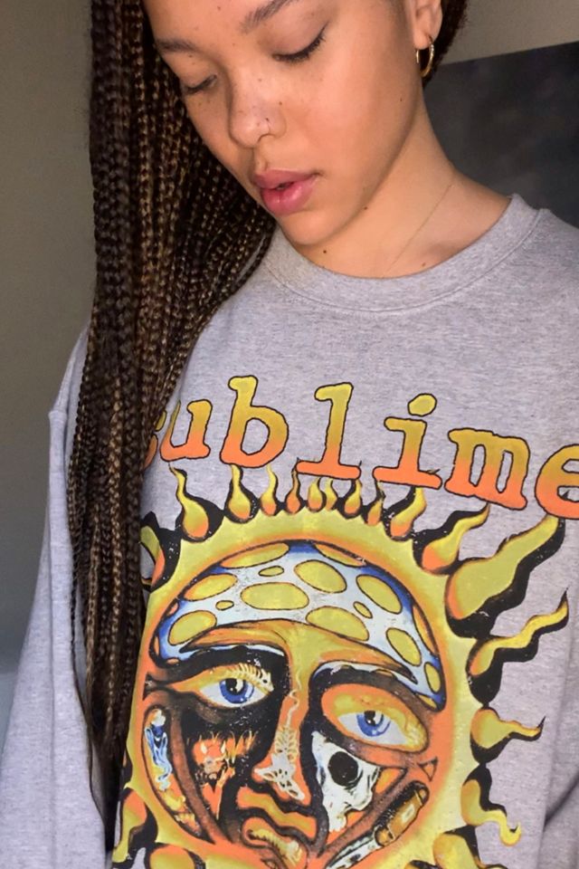 Urban outfitters sublime sun best sale oversized crew neck sweatshir