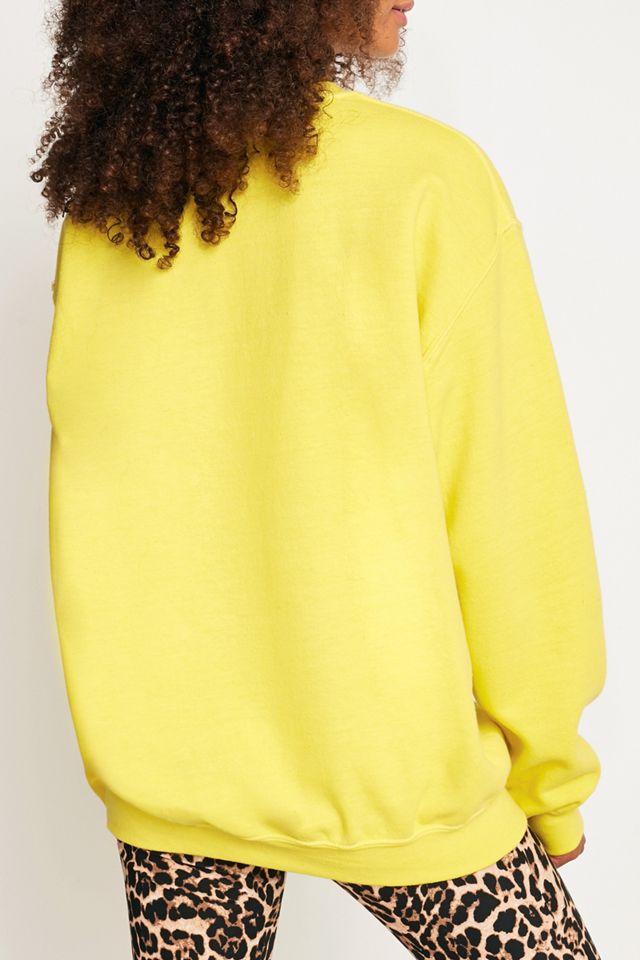 Urban Outfitters – Sweatshirt „Wisconsin“ in knalligem Gelb #3