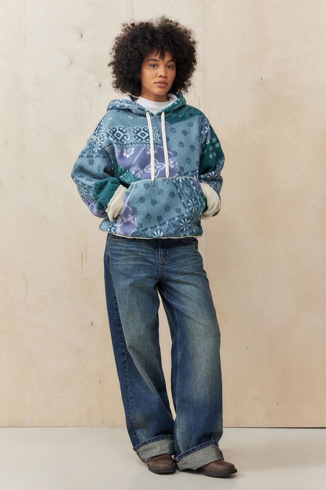 BDG Keaton Oversized Fleece Lined Hoodie Sweatshirt #1