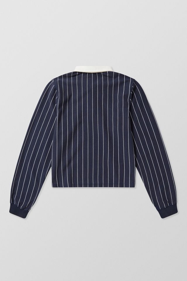iets frans... Pinstripe Boxy Rugby Top #8