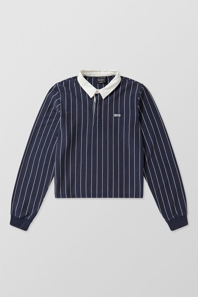 iets frans... Pinstripe Boxy Rugby Top #9