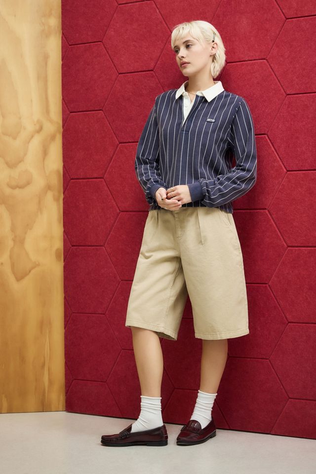 iets frans... Pinstripe Boxy Rugby Top #7