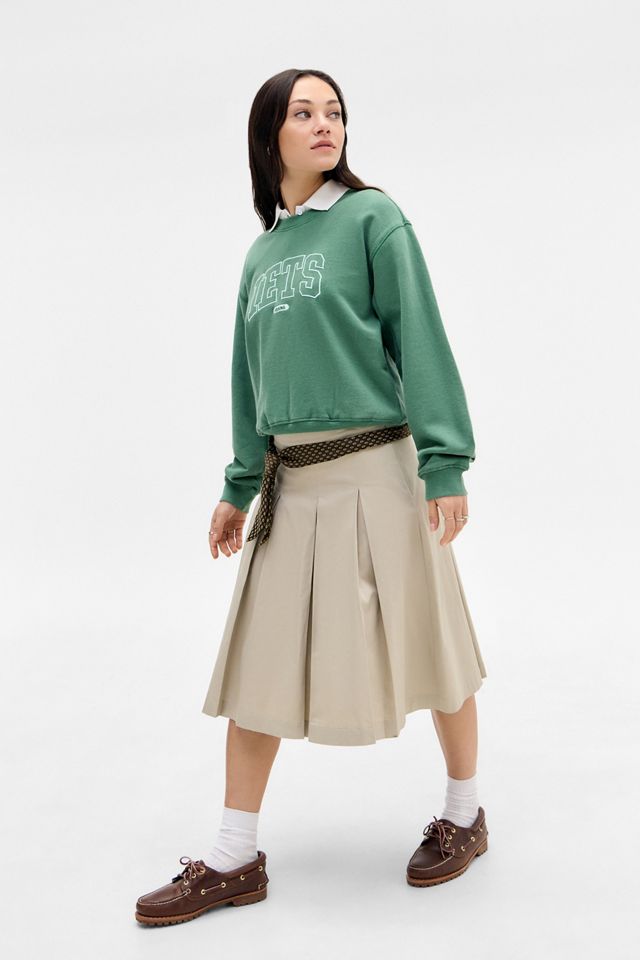 iets frans... Sweat-shirt vert rétréci avec appliqué #1