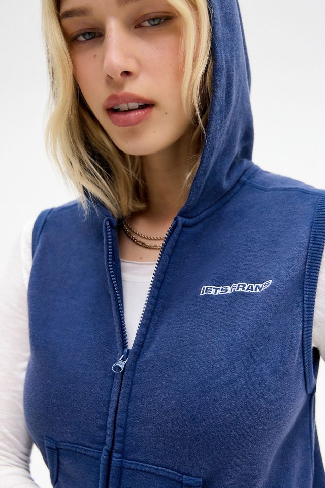iets frans... Sleeveless Zip-Through Hoodie #1