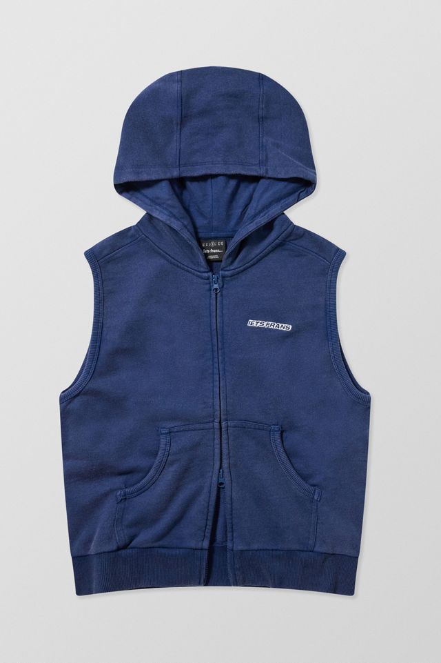 iets frans... Sleeveless Zip-Through Hoodie #8