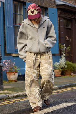 iets frans... Grey Marl Scuba Hoodie Product Page