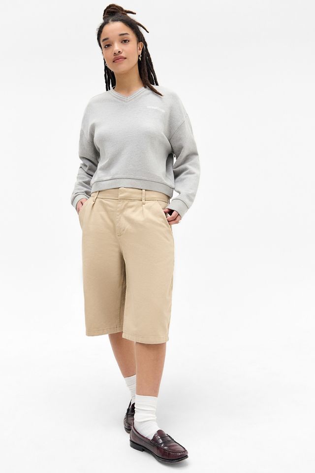 iets frans... Cropped V-Neck Sweatshirt #1