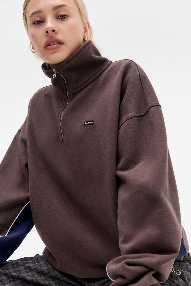 iets frans... Silas Panel Quarter-Zip Sweatshirt #2