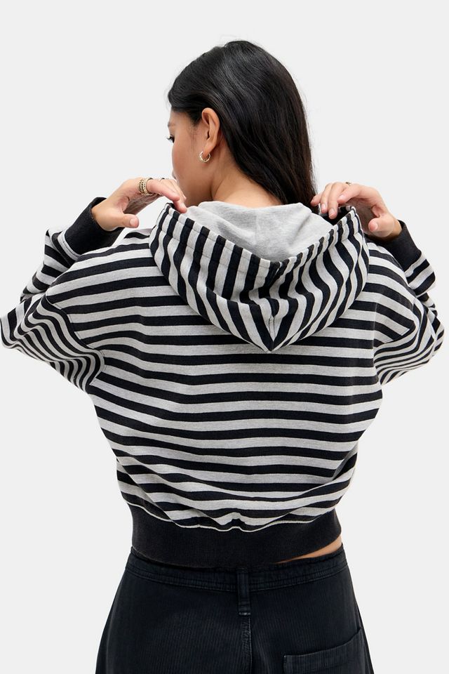 BDG Easy Stripe Cropped Hoodie #3