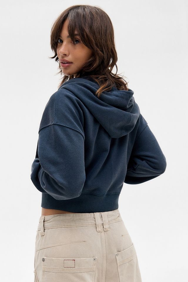 BDG Navy East Zip-Through Hoodie #4