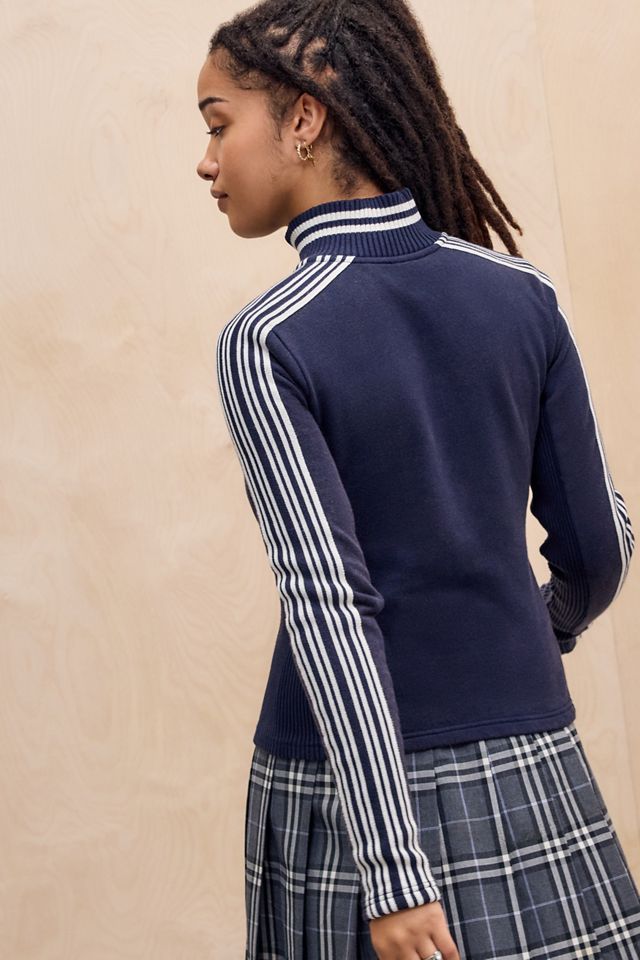 iets frans... Navy Trip Stripe Track Top #3