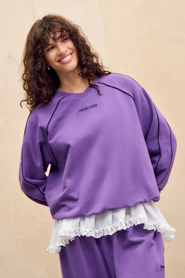 iets frans... Piped V-Neck Sweatshirt Product Page