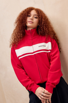iets frans... Red Dylan Oversized Track Top Product Page