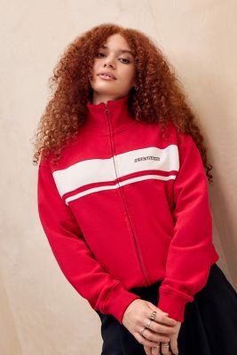 iets frans... Red Dylan Oversized Track Top
