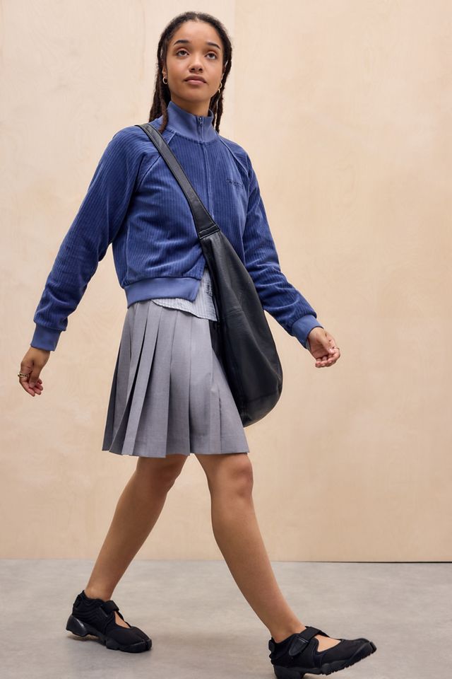 iets frans... Ally Shrunken Velour Corduroy Track Top #2