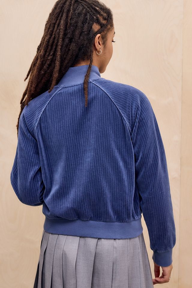 iets frans... Ally Shrunken Velour Corduroy Track Top #3