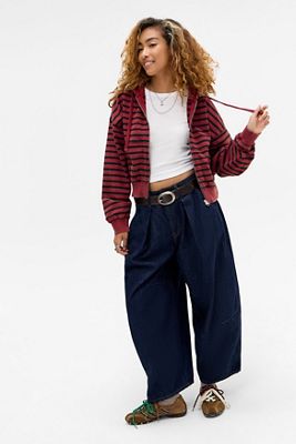BDG Easy Striped Hoodie