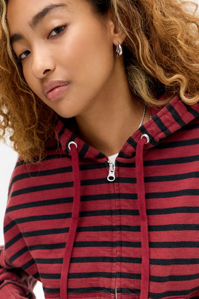 Felpa con cappuccio a righe BDG Easy #2