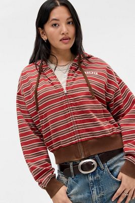 BDG Stripe Easy Hoodie