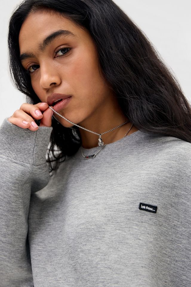 iets frans... Grey Scuba Crew Neck Sweatshirt #2