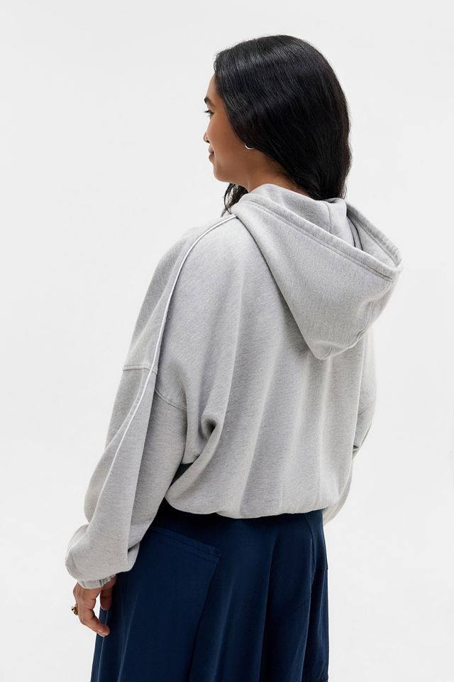 iets frans... Zip-Through Bubble Hem Hoodie #3