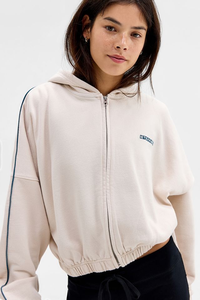 iets frans... Zip-Through Bubble Hem Hoodie #1
