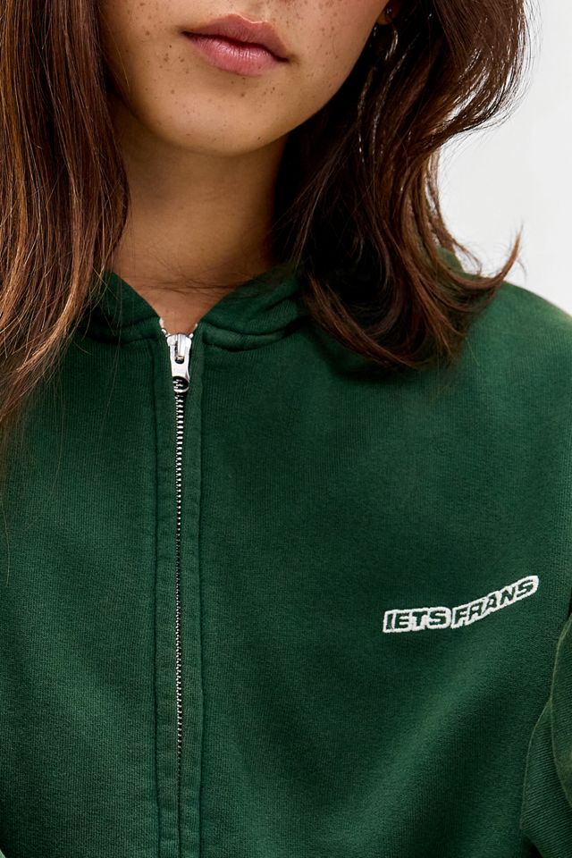 iets frans... Zip-Through Bubble Hem Hoodie #2