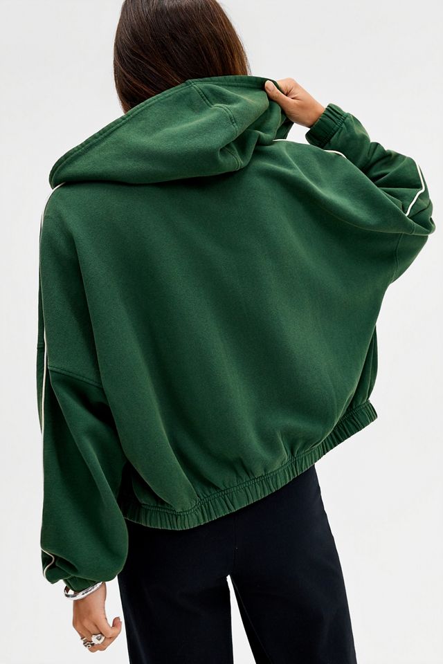 iets frans... Zip-Through Bubble Hem Hoodie #4