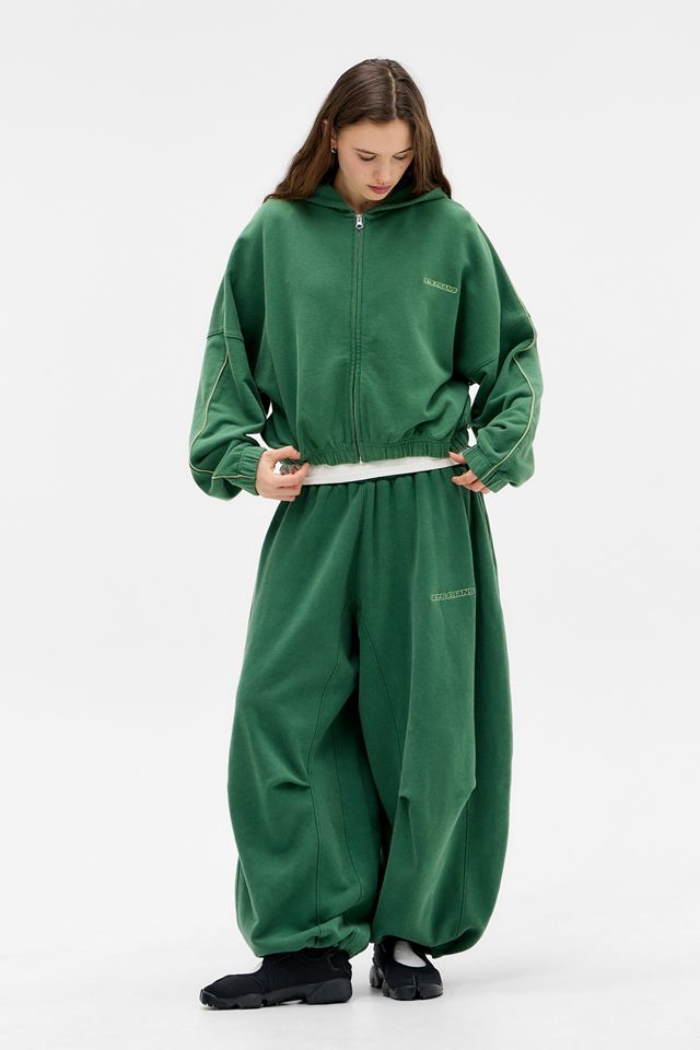 iets frans... Zip-Through Bubble Hem Hoodie #4