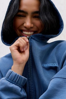 Jaded London Blue Mercer Shredded Knit Jumper | Urban Outfitters UK