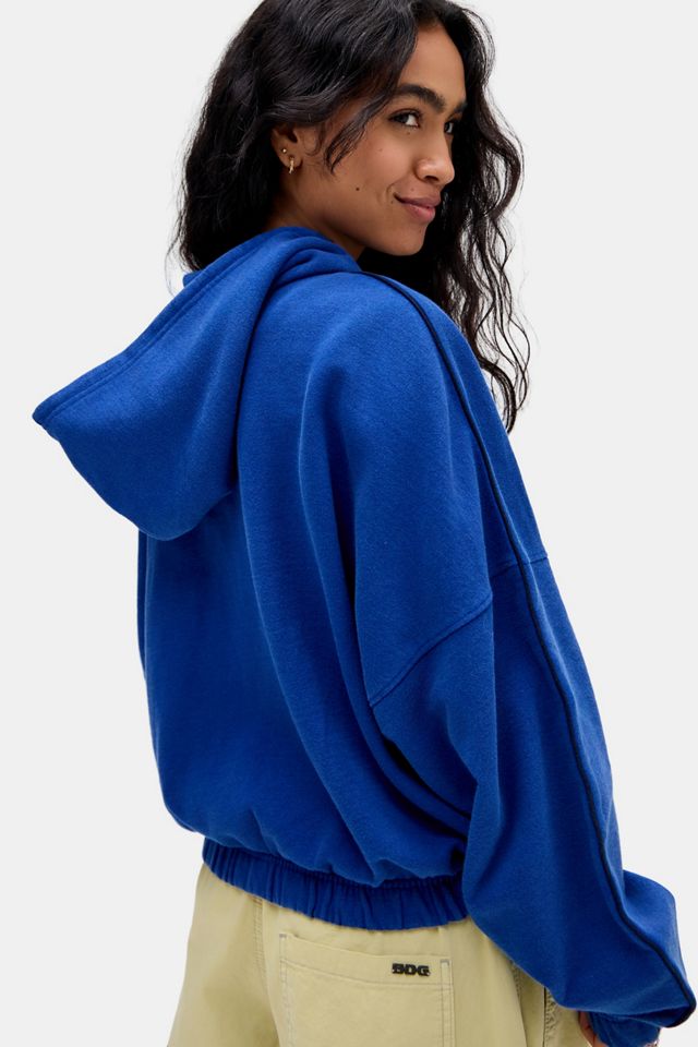 iets frans... Zip-Through Kapuzenpullover mit Ballonsaum #3