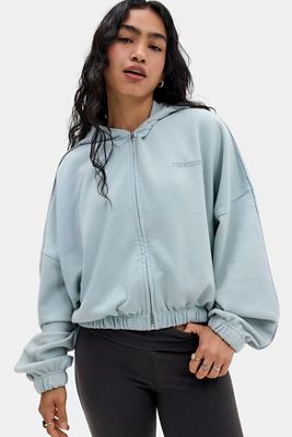 Sudadera con Capucha con Cremallera y Dobladillo Abombado iets frans...
