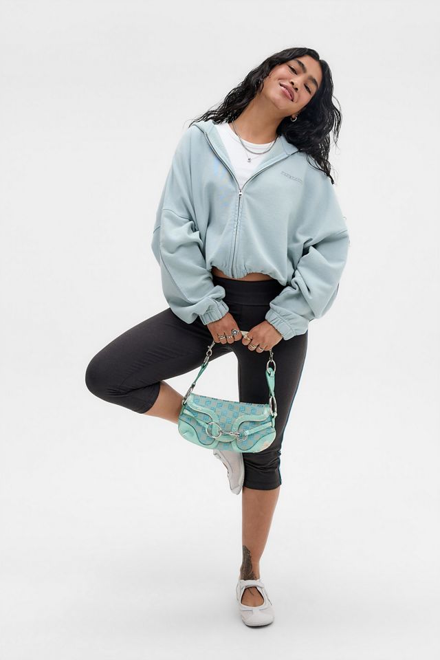 iets frans... Zip-Through Kapuzenpullover mit Ballonsaum #1