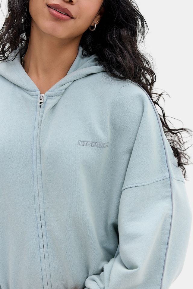iets frans... Zip-Through Kapuzenpullover mit Ballonsaum #2
