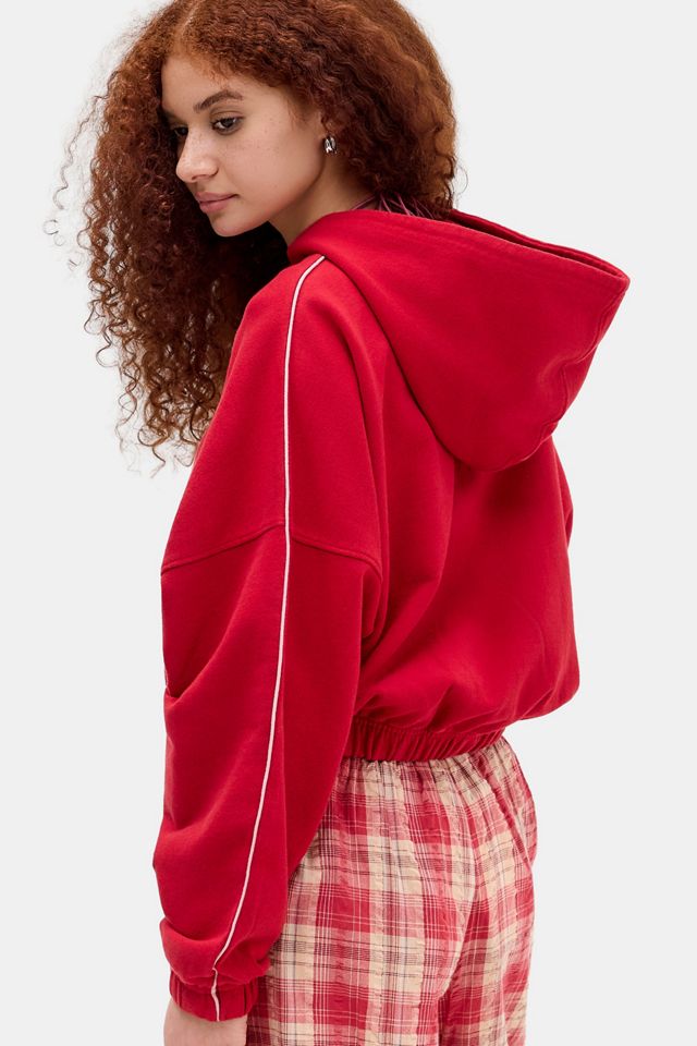 iets frans... Zip-Through Bubble Hem Hoodie #3