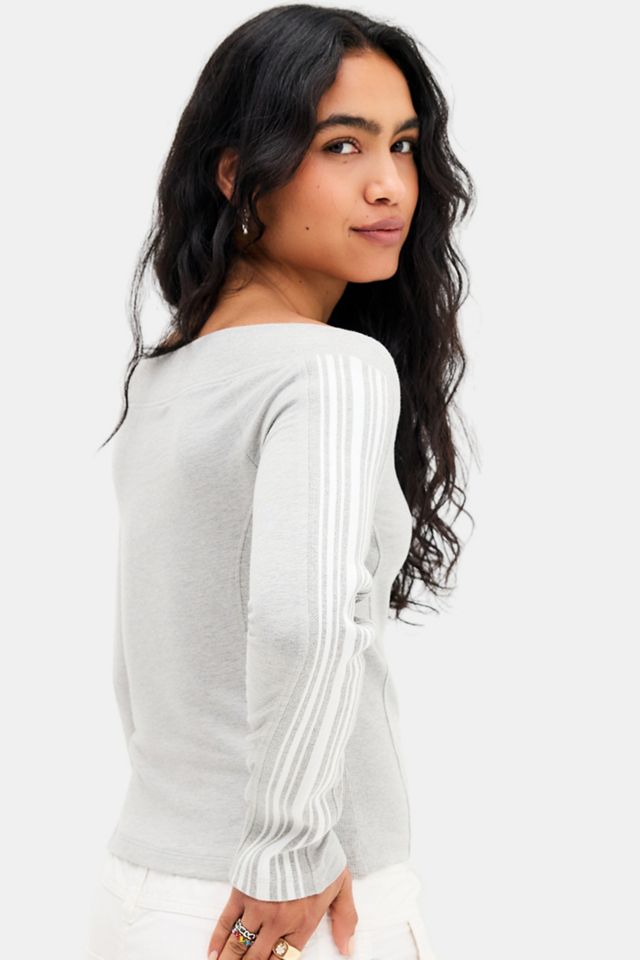 iets frans... Off Shoulder Track Top #3