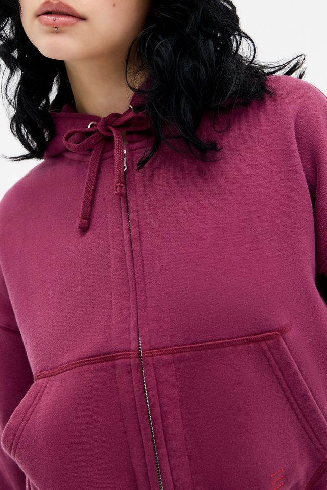 BDG Wine Easy Zip-Through Hoodie #1