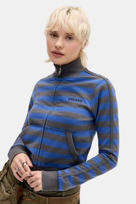BDG Stripe Shrunken Track Top