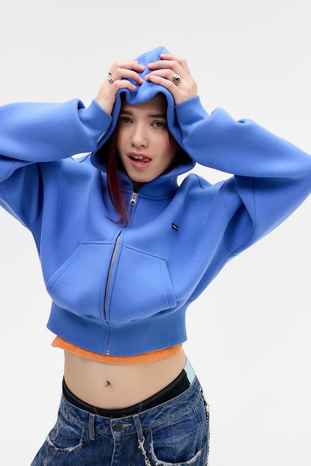iets frans... Scuba Crop Zip-Through Hoodie #1
