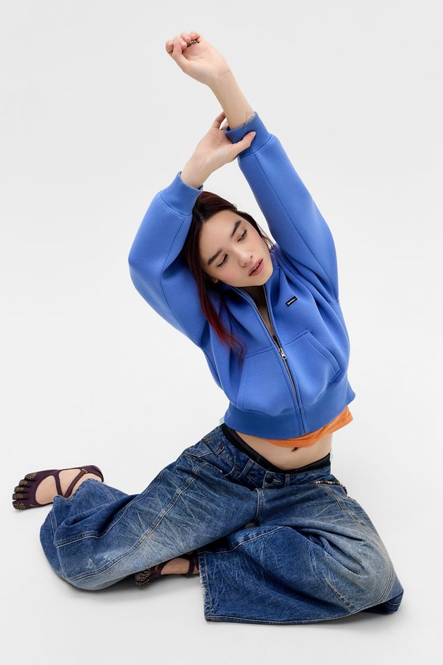 iets frans... Scuba Crop Zip-Through Hoodie #3