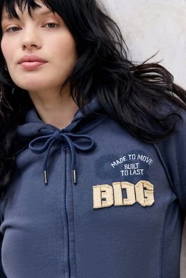 Sweat à capuche BDG Navy Kodie à fermeture éclair
