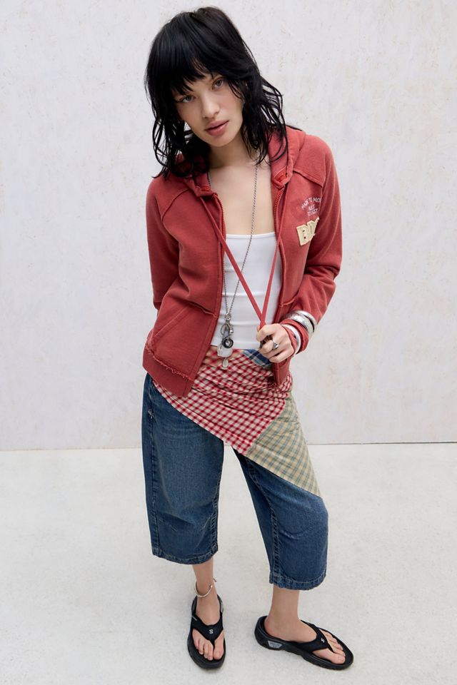 BDG Roter Kodie Zip-Through Kapuzenpullover #2