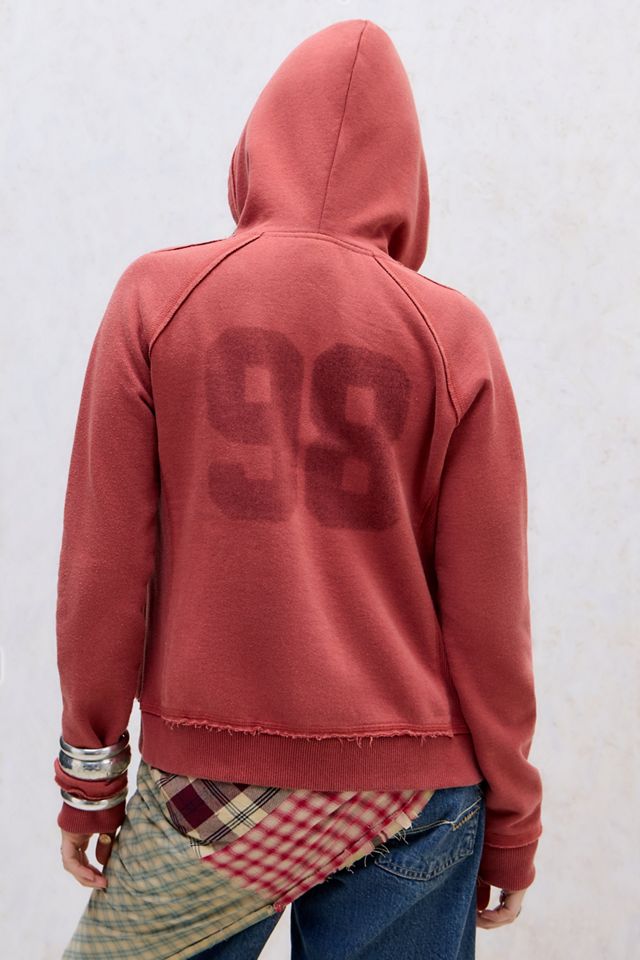 BDG Roter Kodie Zip-Through Kapuzenpullover #4