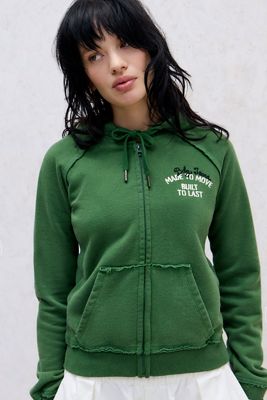 Sweat à capuche BDG Green Kodie à fermeture éclair