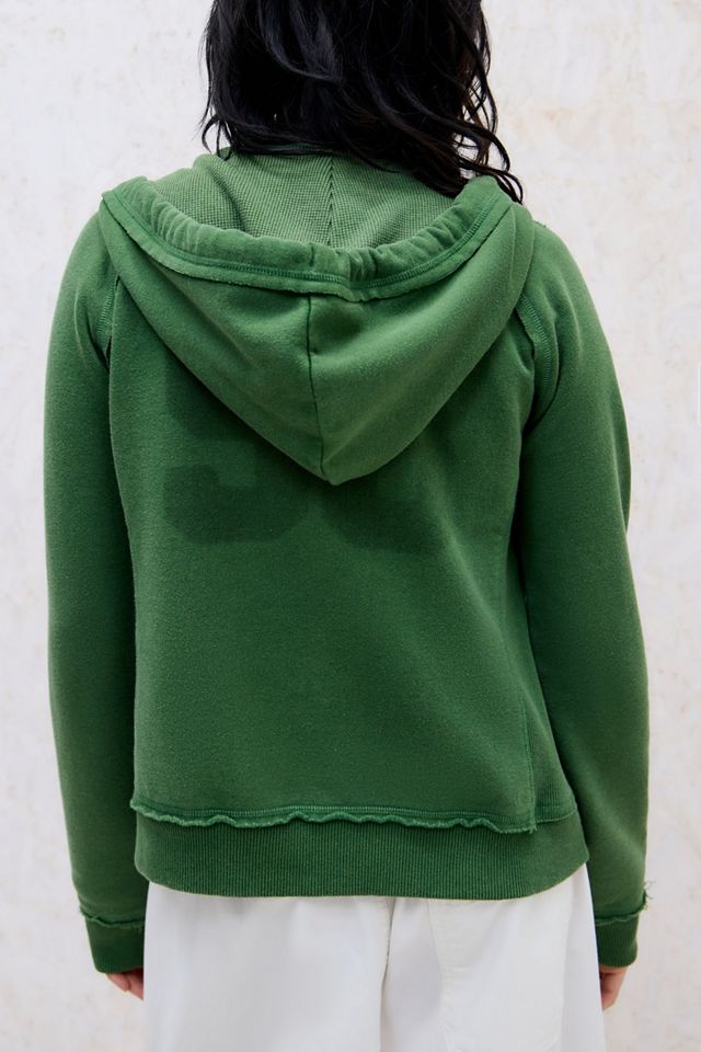 BDG Grüner Kodie Zip-Durchgehender Kapuzenpullover #3
