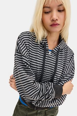 BDG Easy Gestreifter Kapuzenpullover