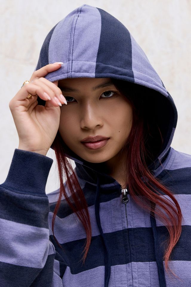BDG Easy Gestreifter Kapuzenpullover #2