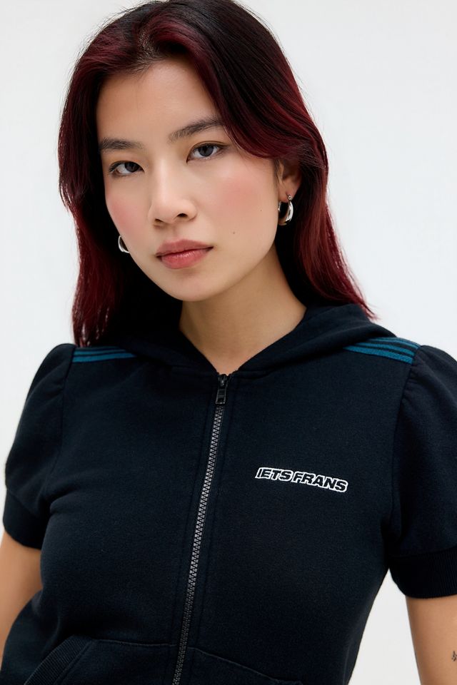 iets frans... Trip Hooded Short Sleeve Track Top #2