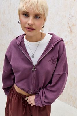 iets frans... Zip-Through Bubble Hem Hoodie