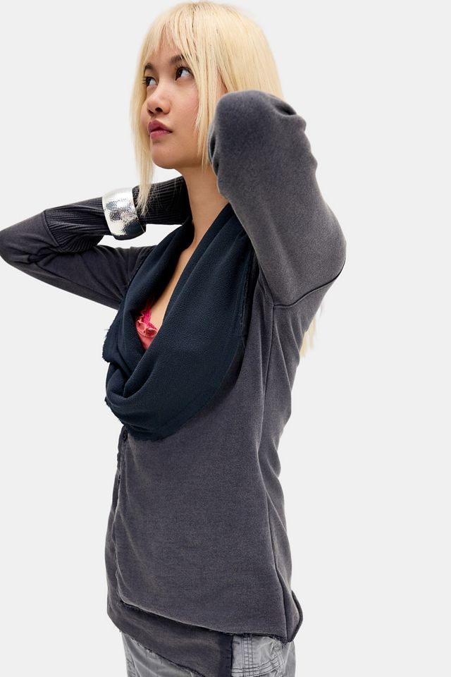 Cardigan UO Drape Button à manches longues #1